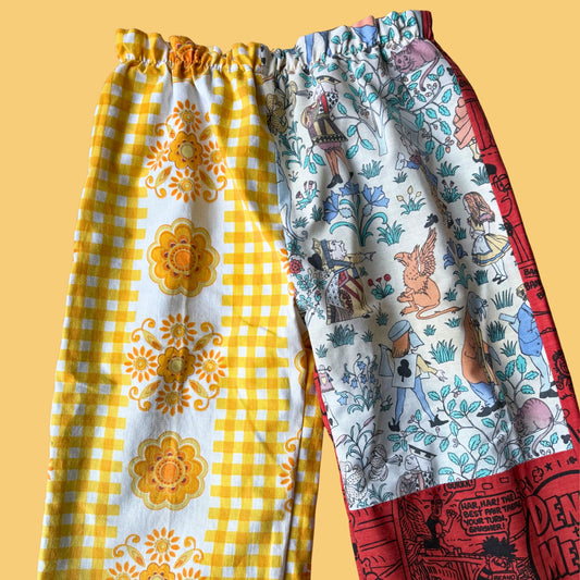 Cosy Turn-Up Trousers - Age 5-6 Comic Print