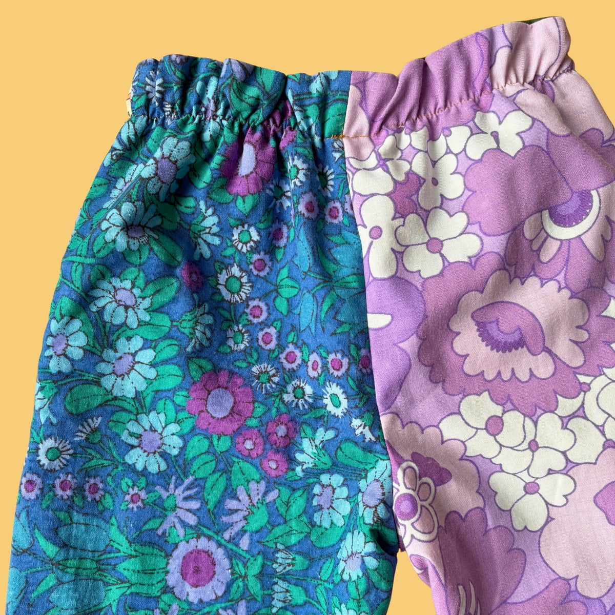 Cosy Turn-Up Trousers - Age 1-2 Floral Print