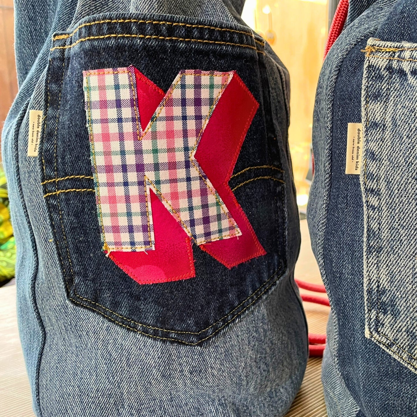 Personalised Denim Duffel Bag