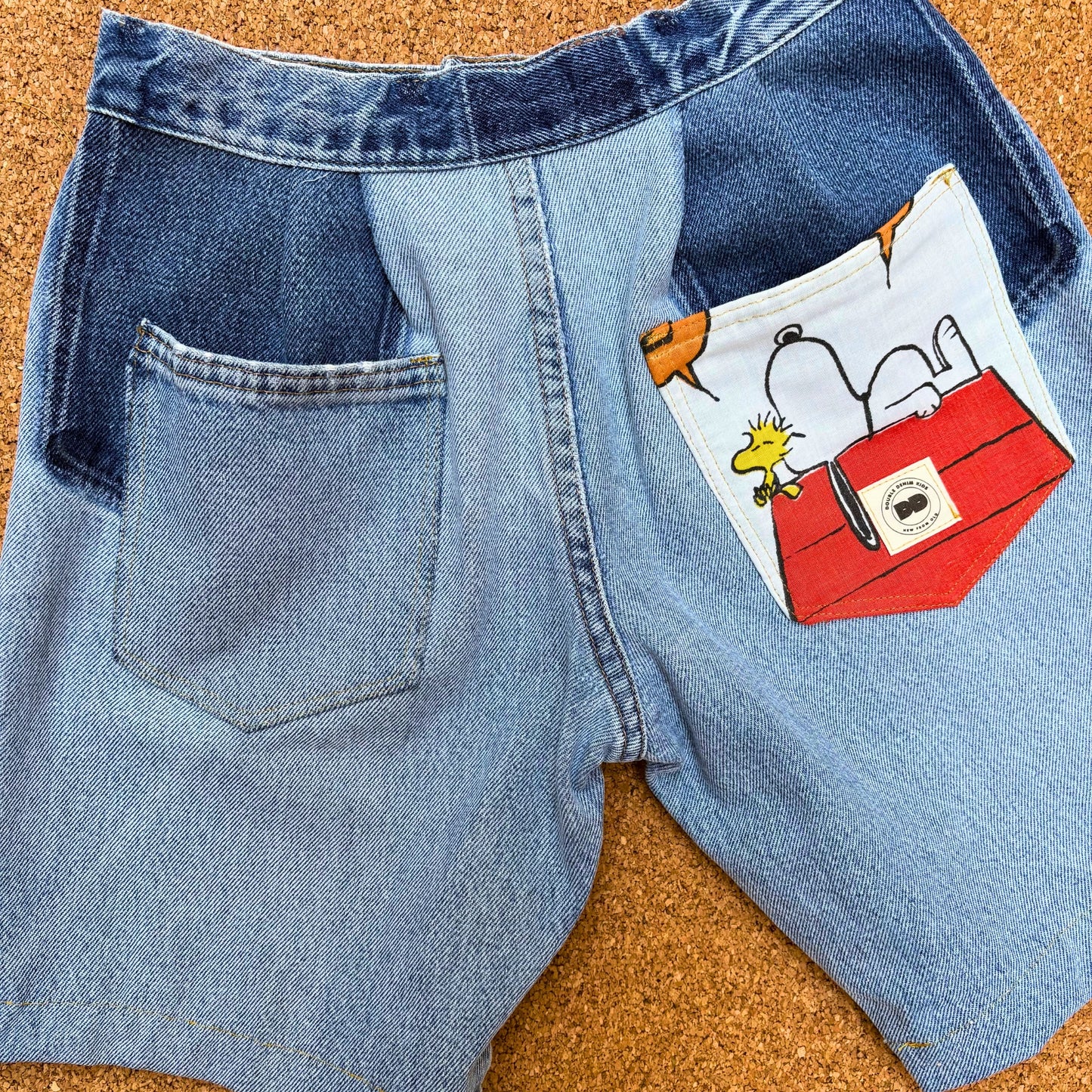 Vintage Snoopy Denim Shorts