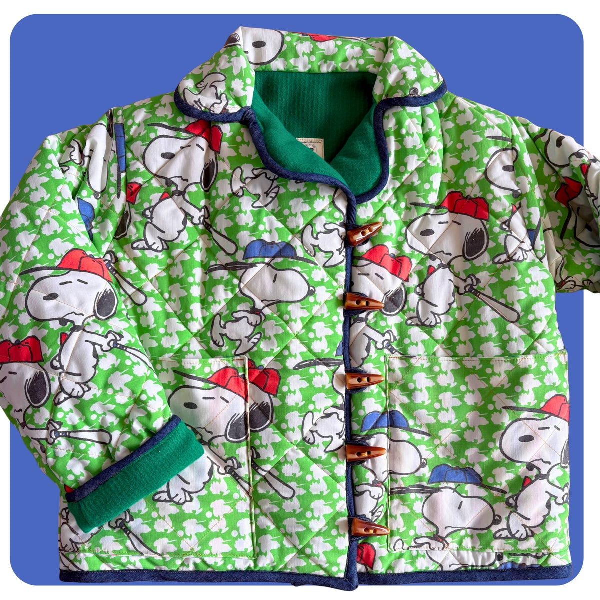 Snoopy Print Cosy Quilted Coat