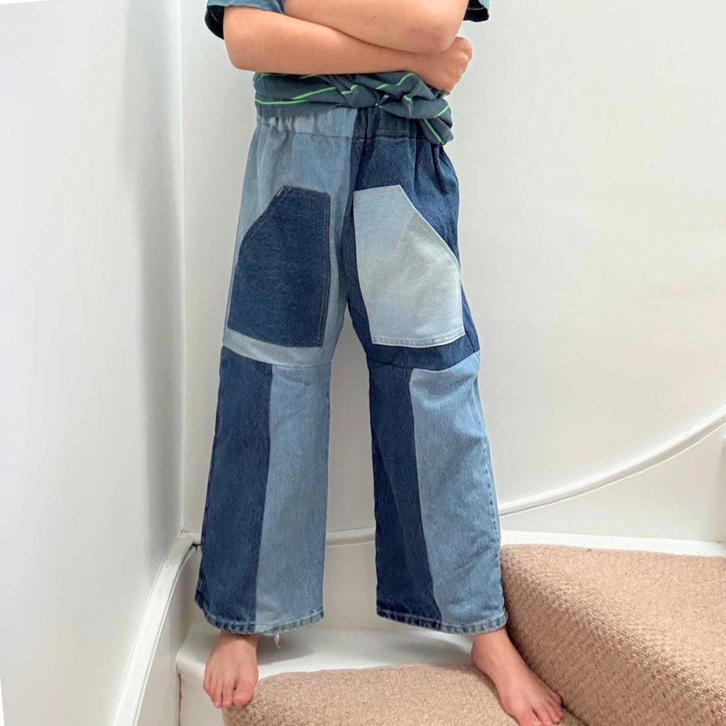 Recycled Checker Jeans