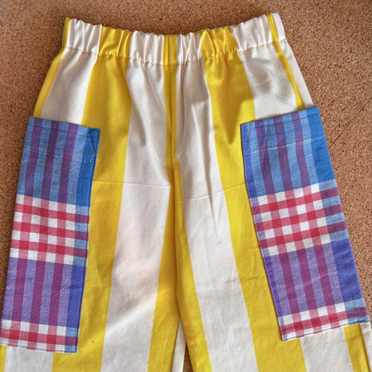 Yellow Spot Wide Leg Trousers