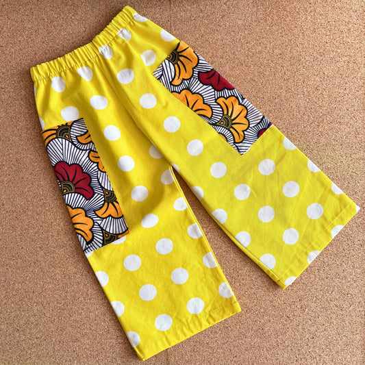 Yellow Spot Wide Leg Trousers