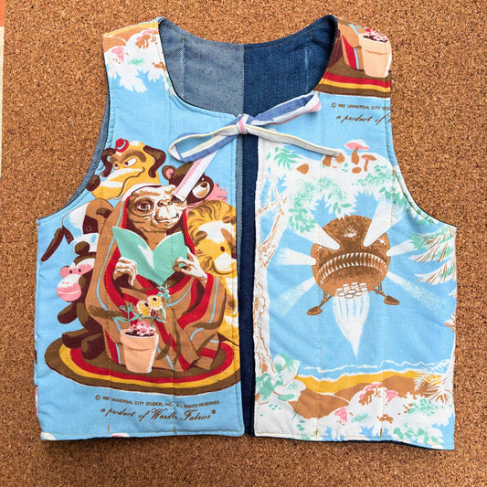 ET Print Quilted Reversible Waistcoat