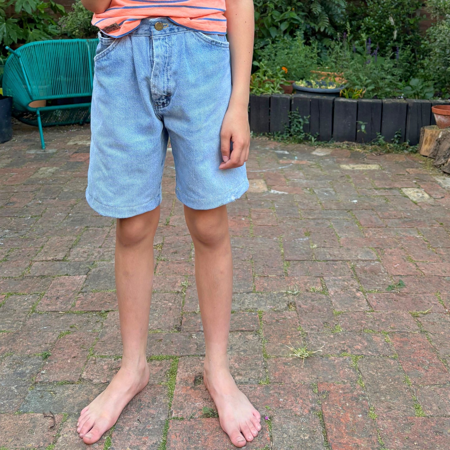 Vintage Snoopy Denim Shorts