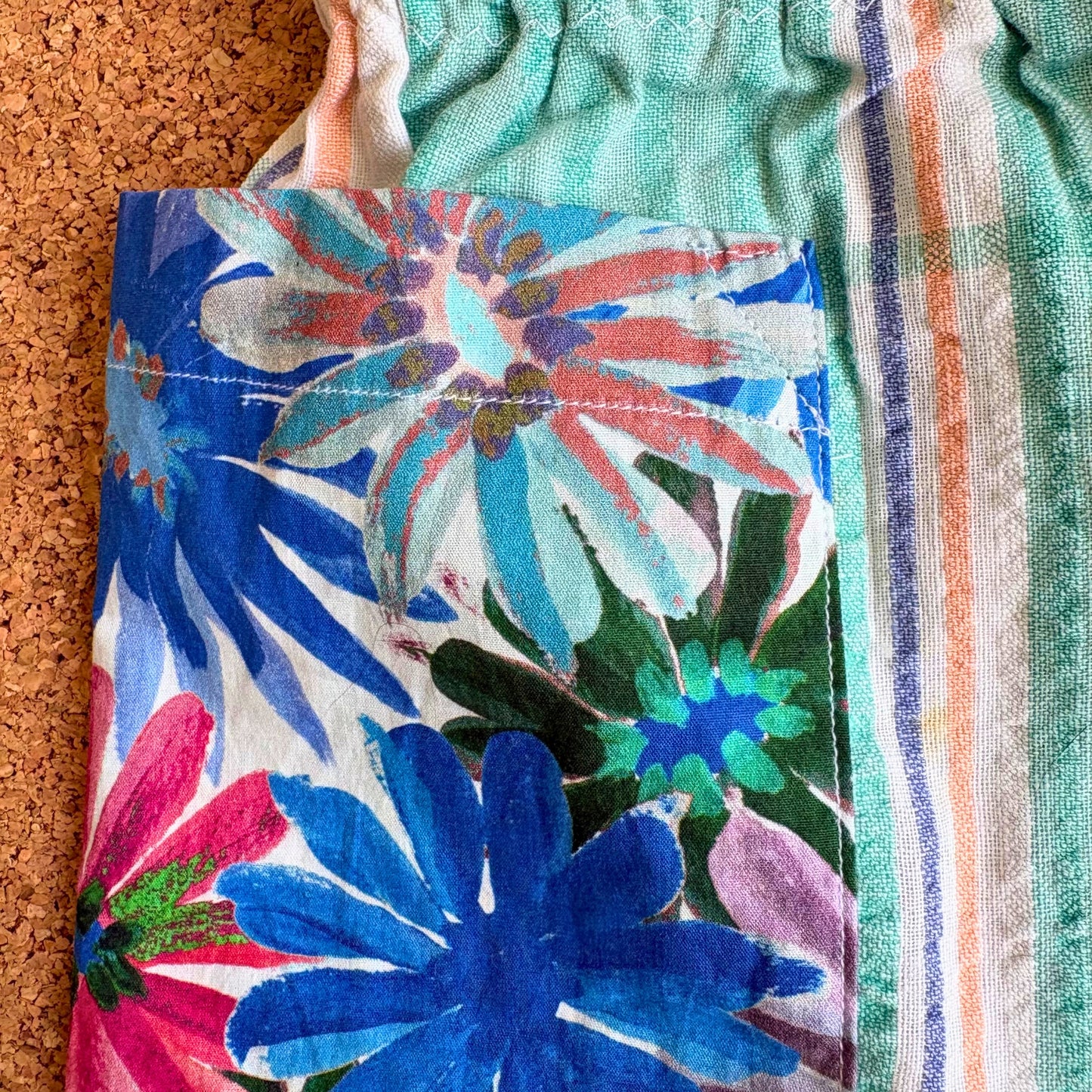 Tablecloth Check Patch Pocket Shorts