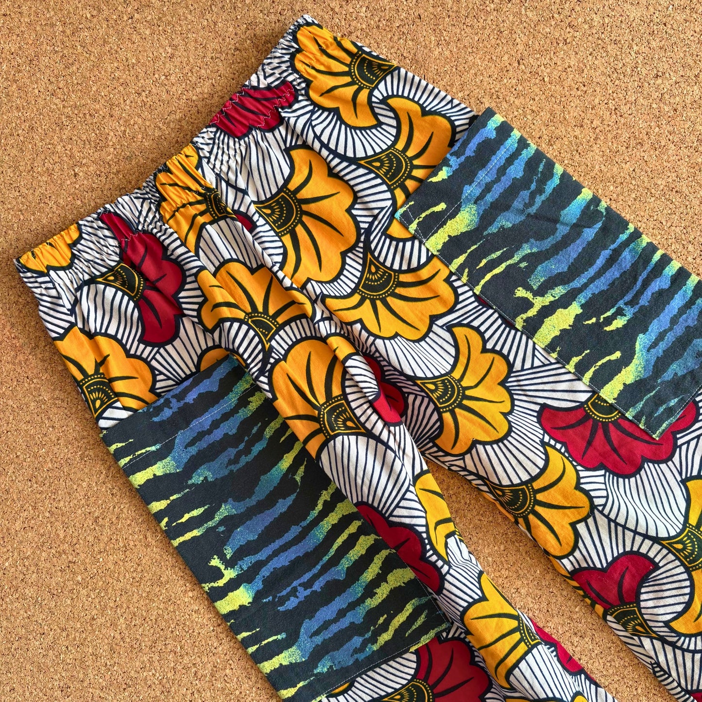 Animal Print Pocket Wide Leg Trousers