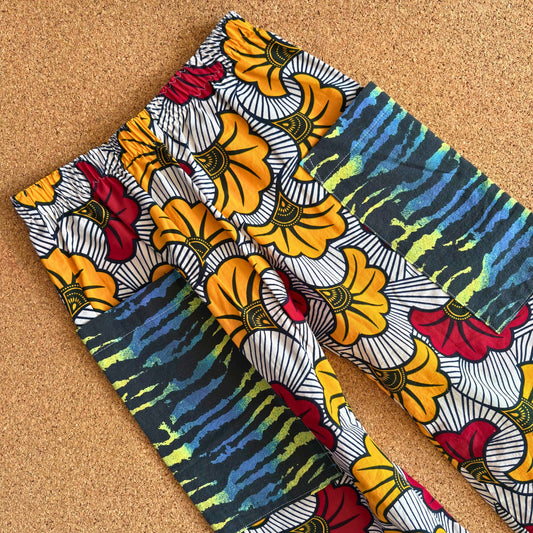 Animal Print Pocket Wide Leg Trousers