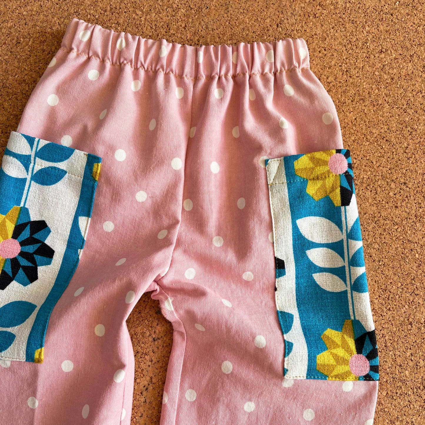 Pink Polka Dot Wide Leg Trousers
