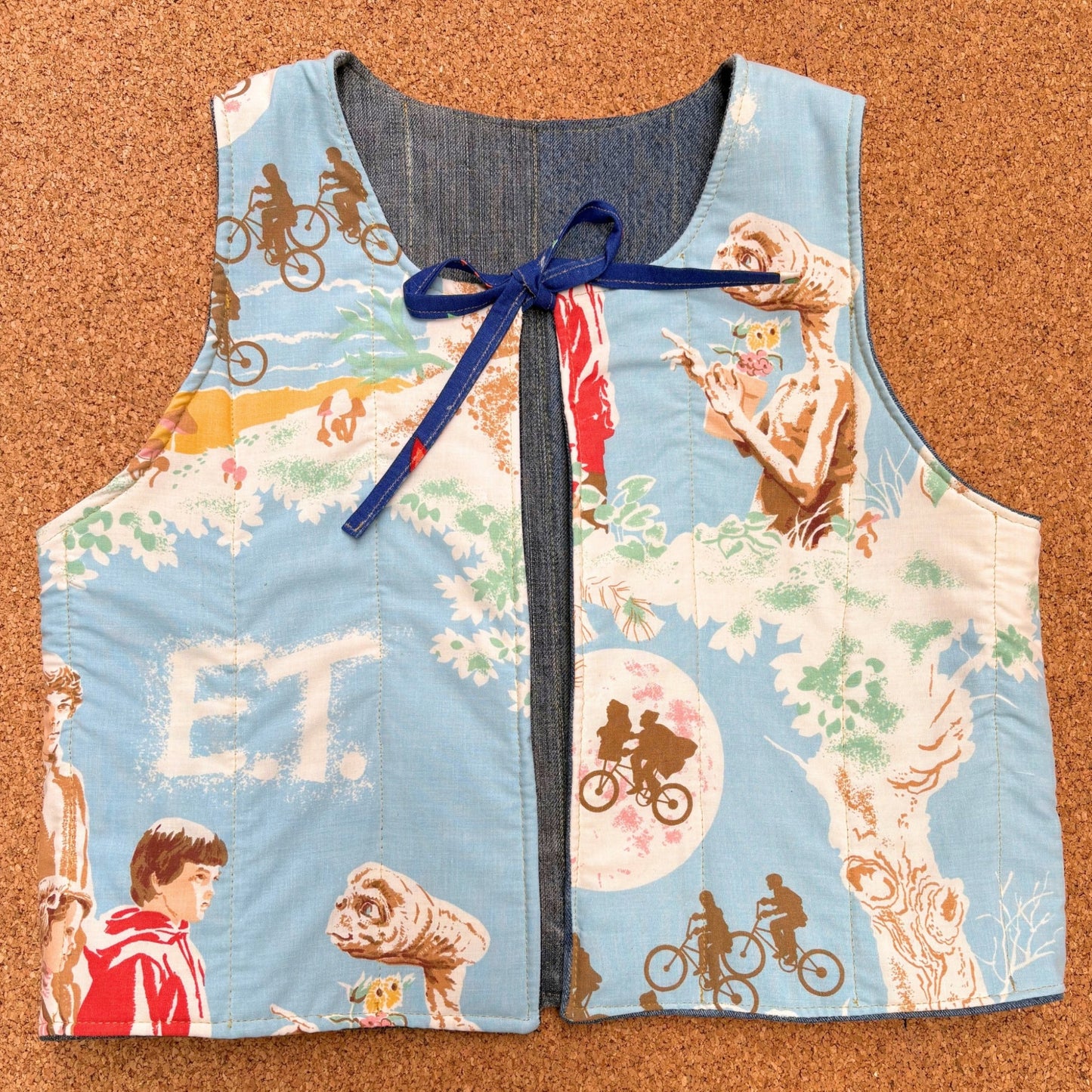 ET Print Quilted Reversible Waistcoat