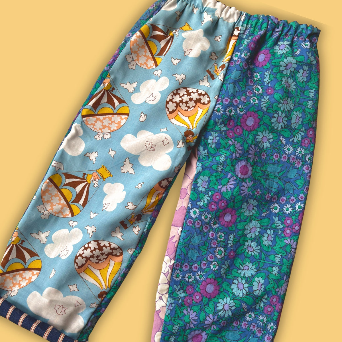 Cosy Turn-Up Trousers - Age 5-6 Balloon Print