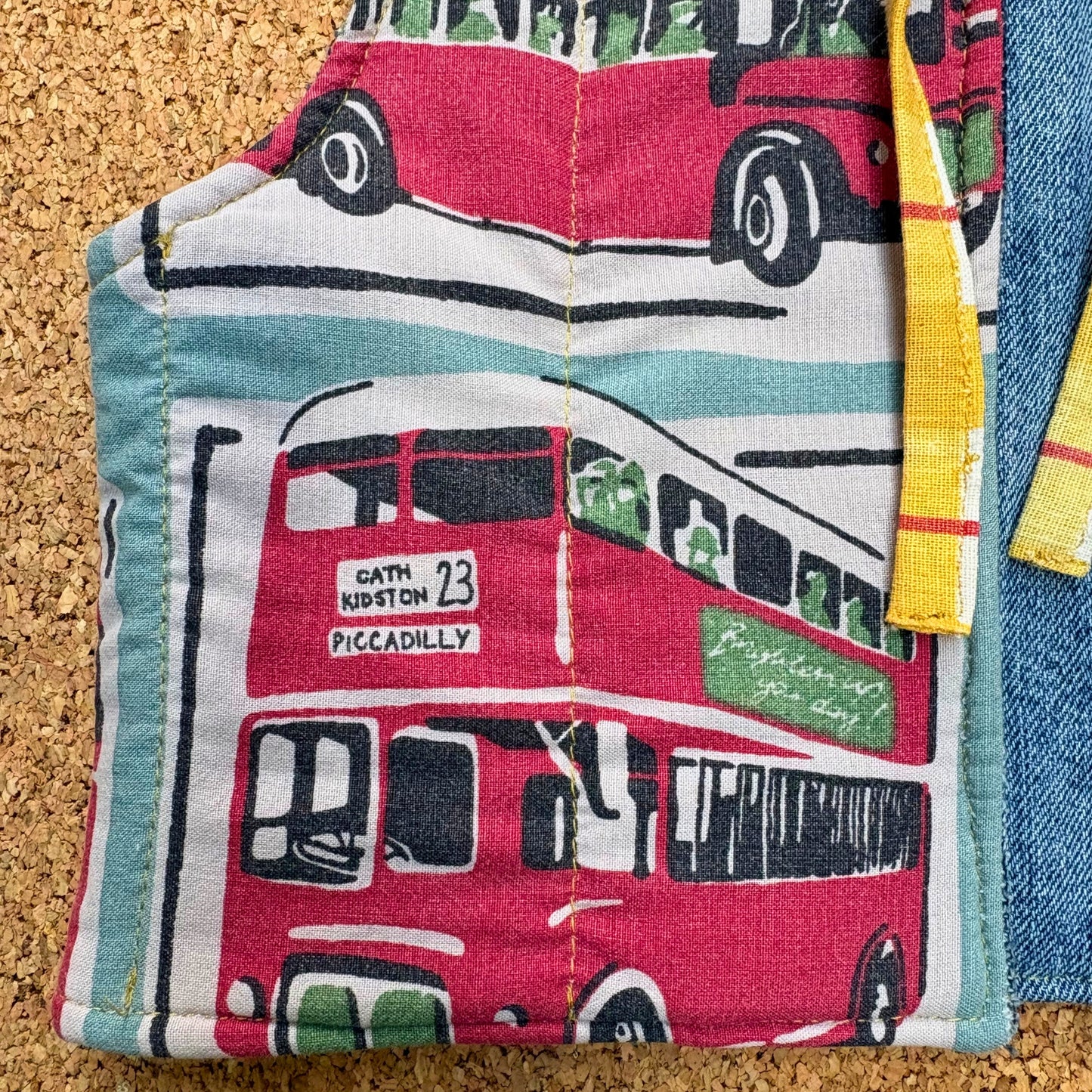 London Bus Quilted Reversible Waistcoat