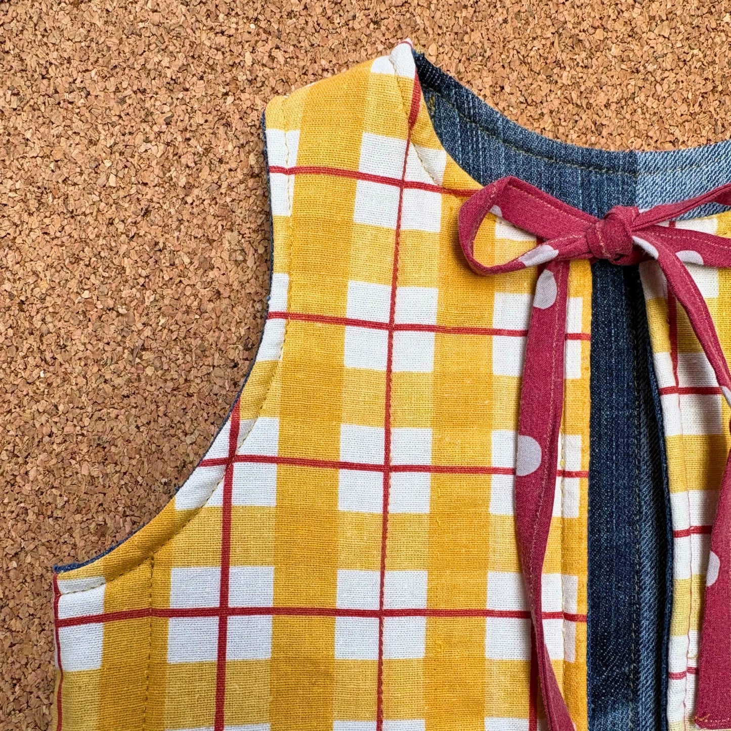 Picnic Check Quilted Reversible Waistcoat
