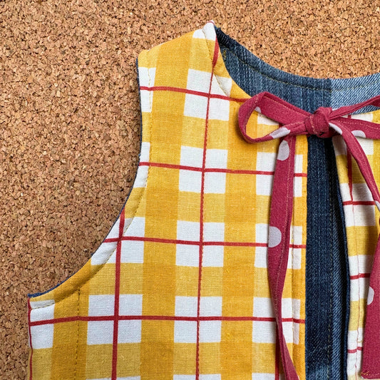 Picnic Check Quilted Reversible Waistcoat