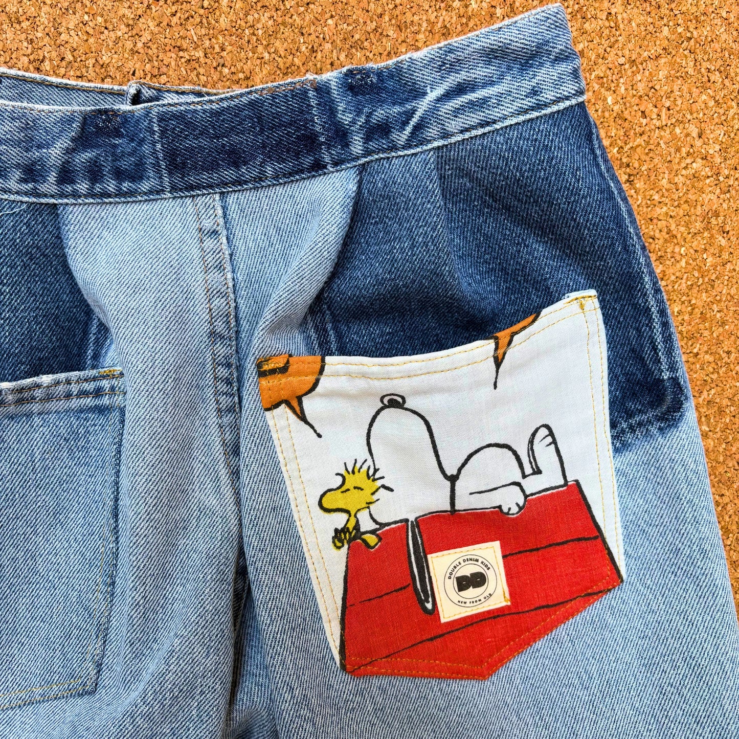 Vintage Snoopy Denim Shorts