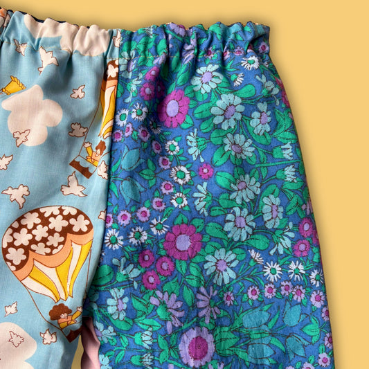 Cosy Turn-Up Trousers - Age 5-6 Balloon Print