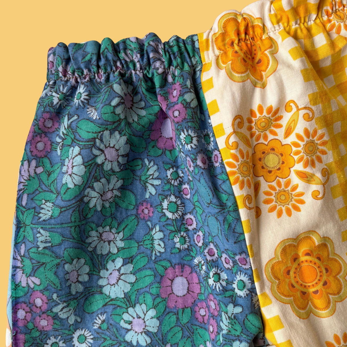 Cosy Turn-Up Trousers - Age 3-4 Retro Floral