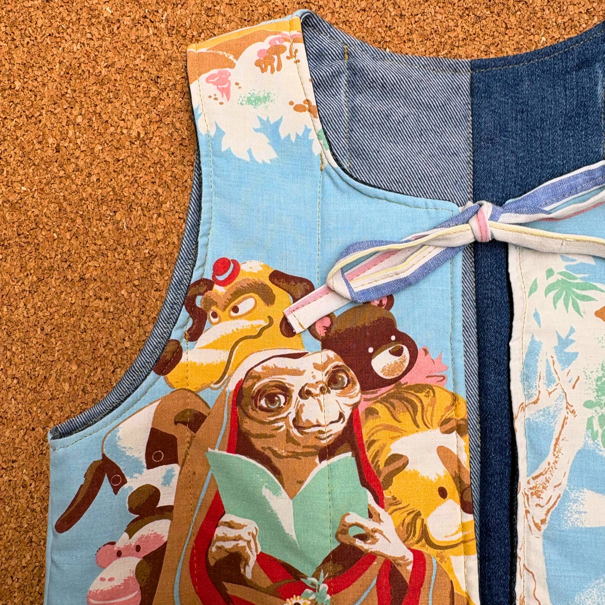 ET Print Quilted Reversible Waistcoat