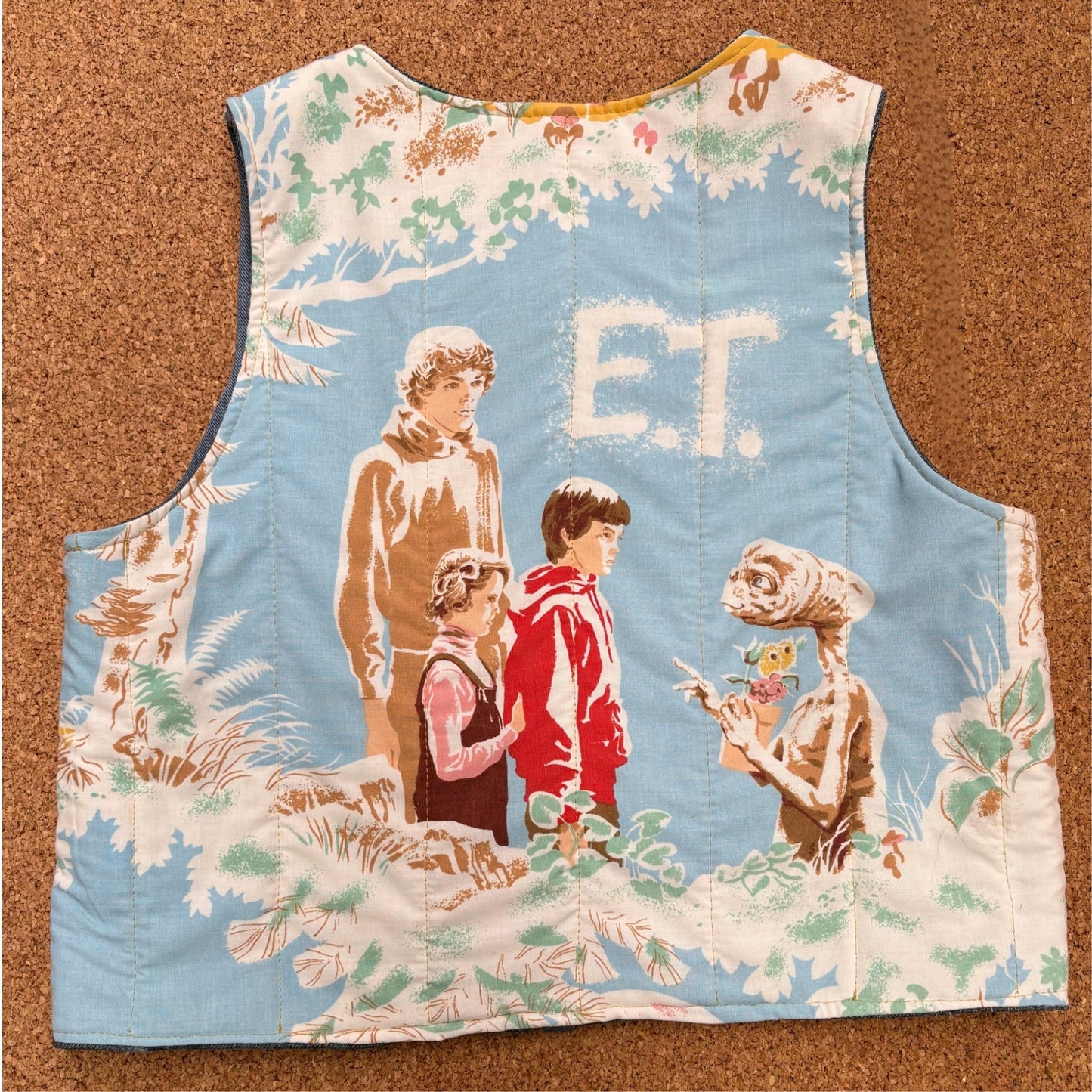 ET Print Quilted Reversible Waistcoat