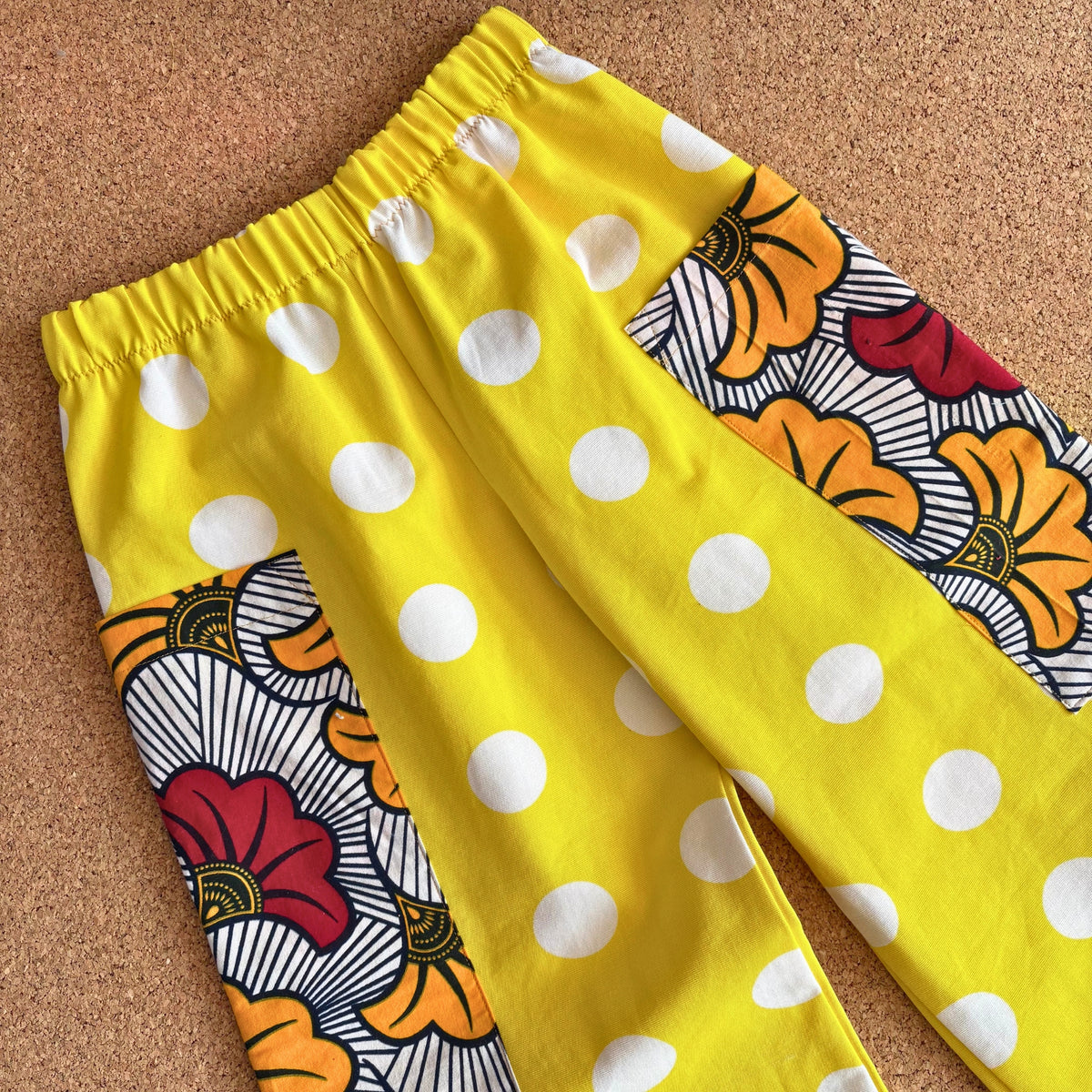 Yellow Spot Wide Leg Trousers