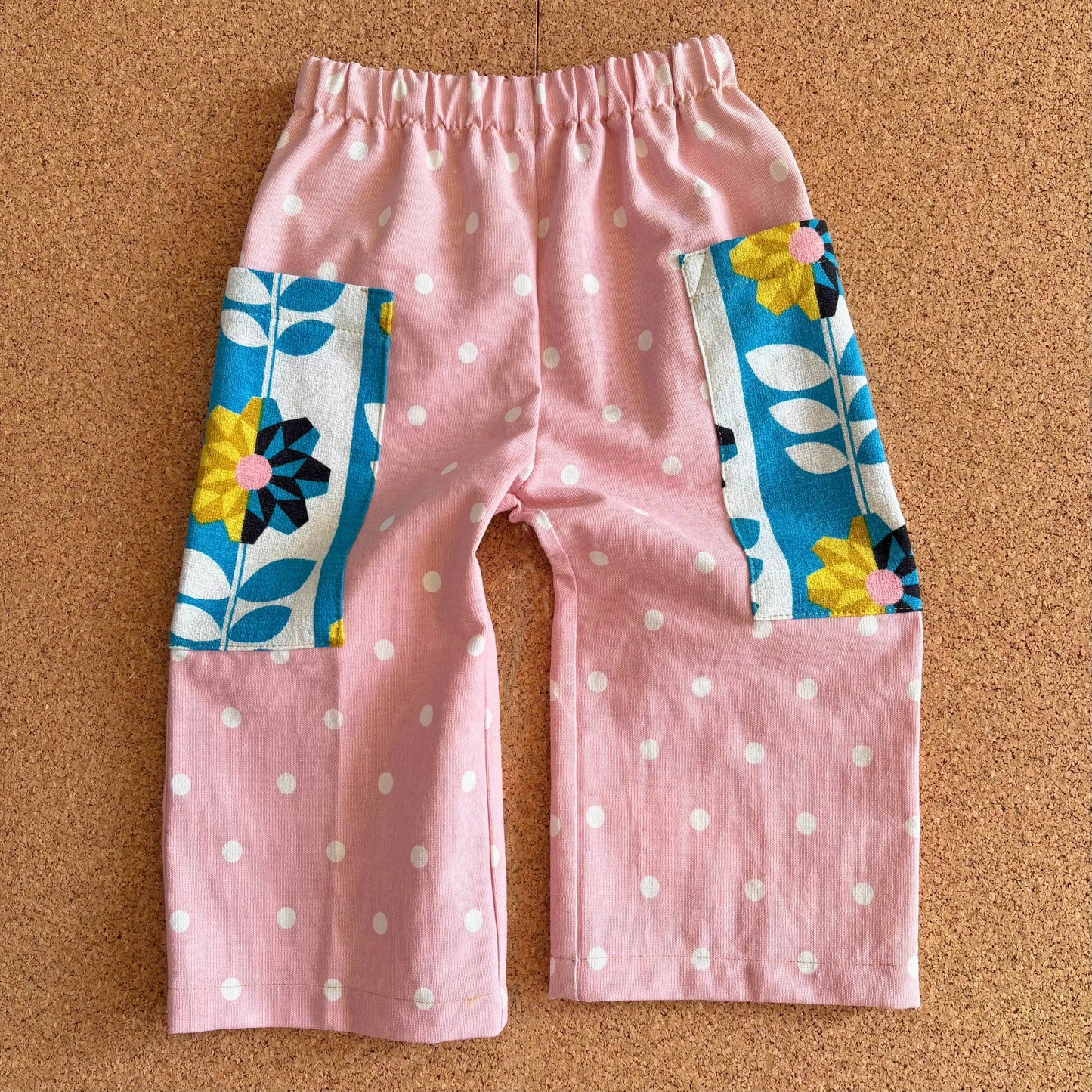 Pink Polka Dot Wide Leg Trousers