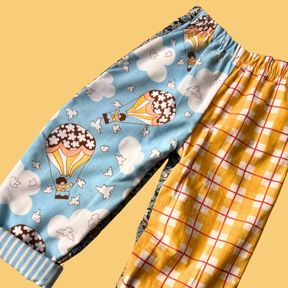 Cosy Turn-Up Trousers - Age 1-2 Balloon Print