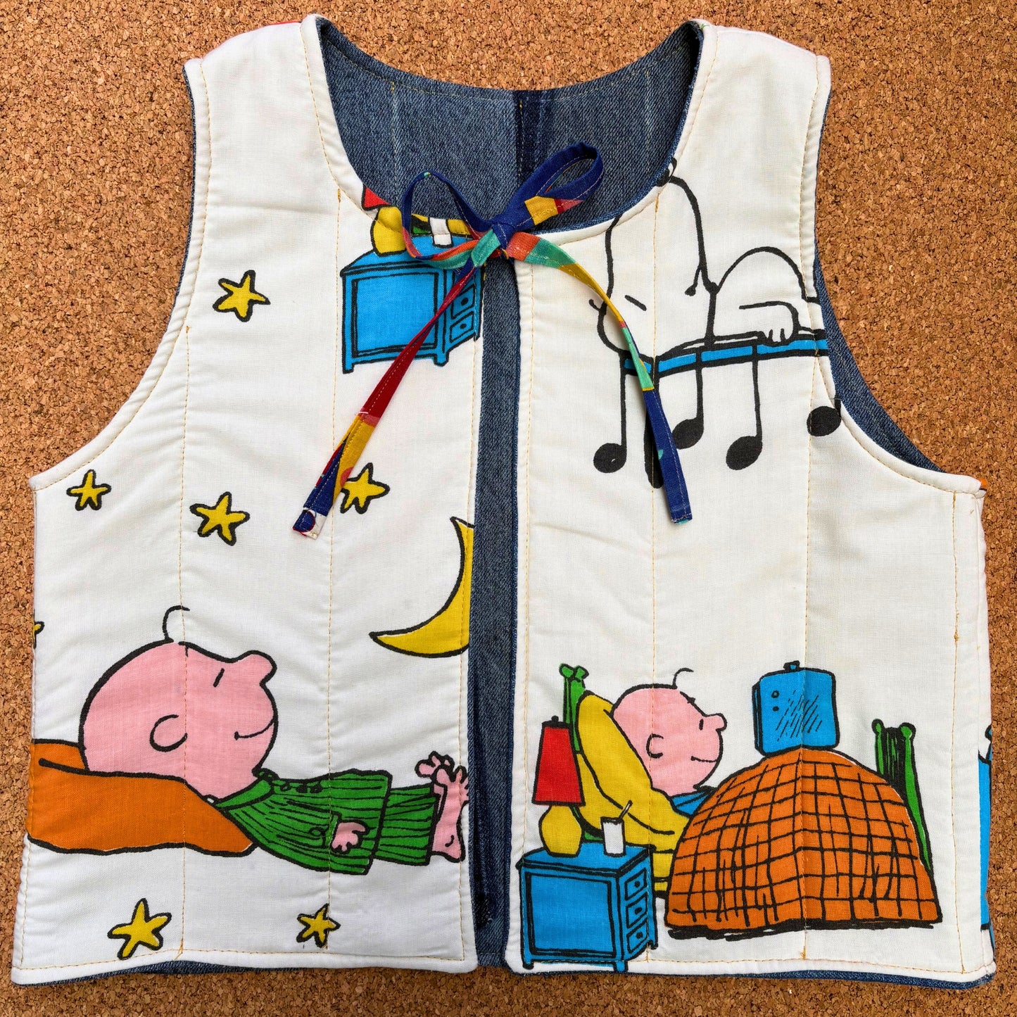 Peanuts Quilted Reversible Waistcoat