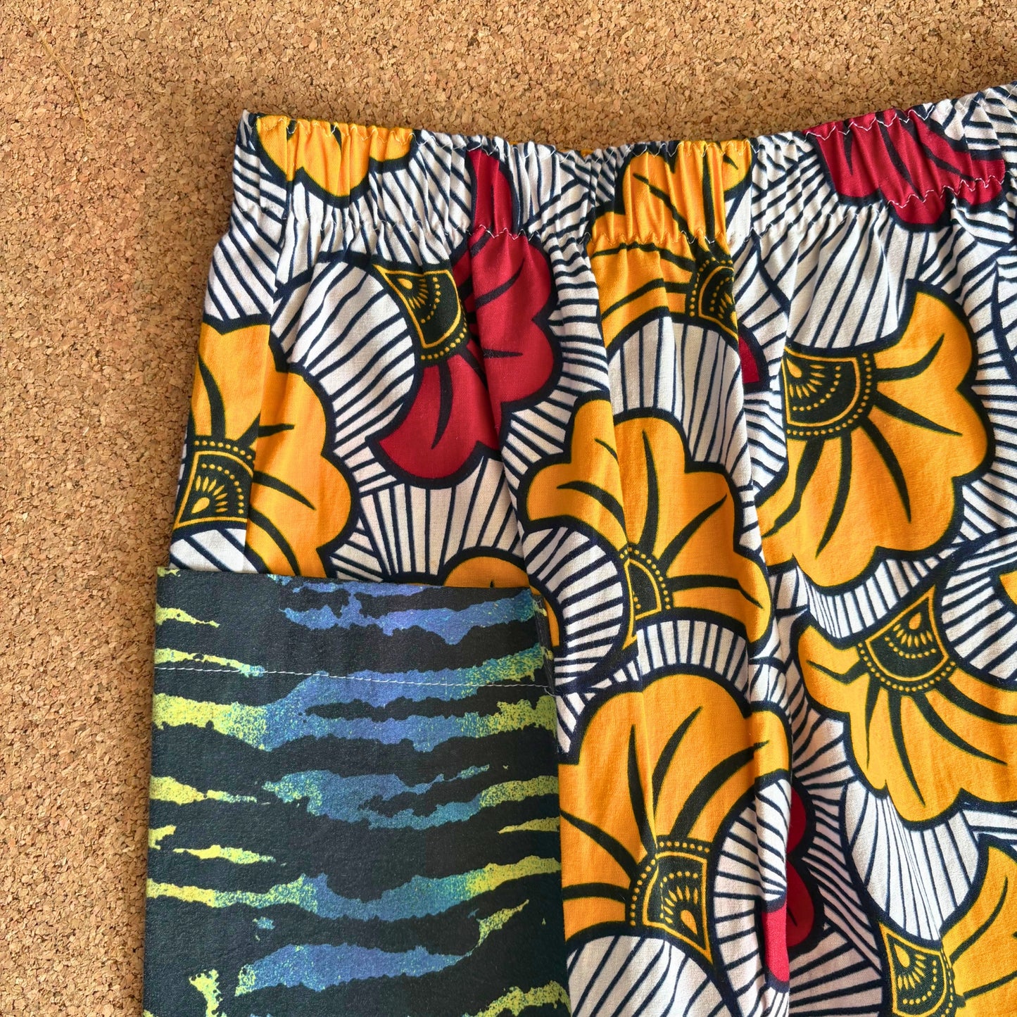 Animal Print Pocket Wide Leg Trousers