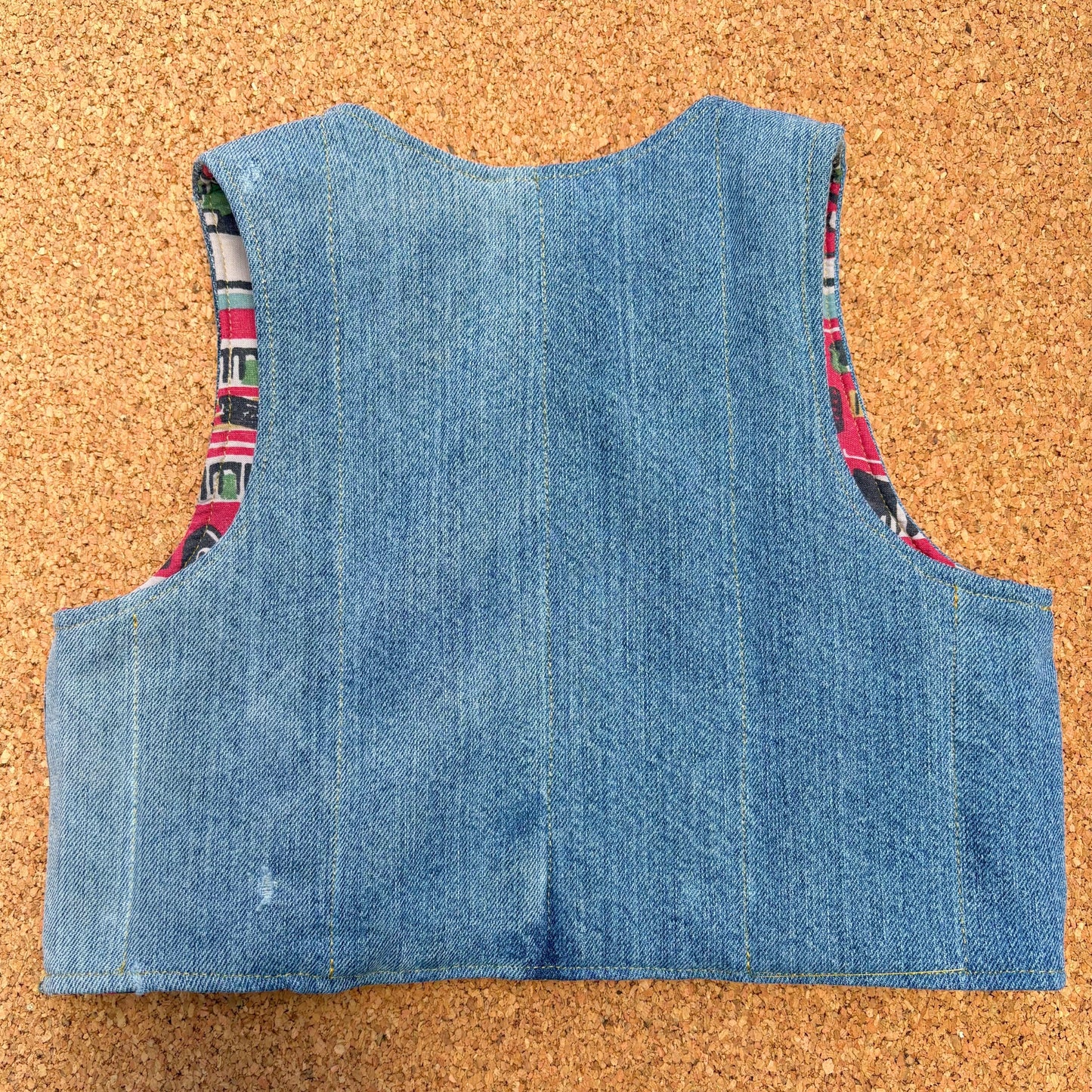 London Bus Quilted Reversible Waistcoat