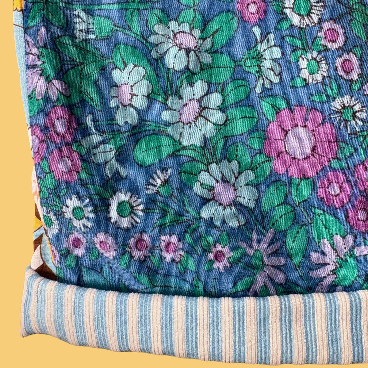 Cosy Turn-Up Trousers - Age 3-4 Retro Floral