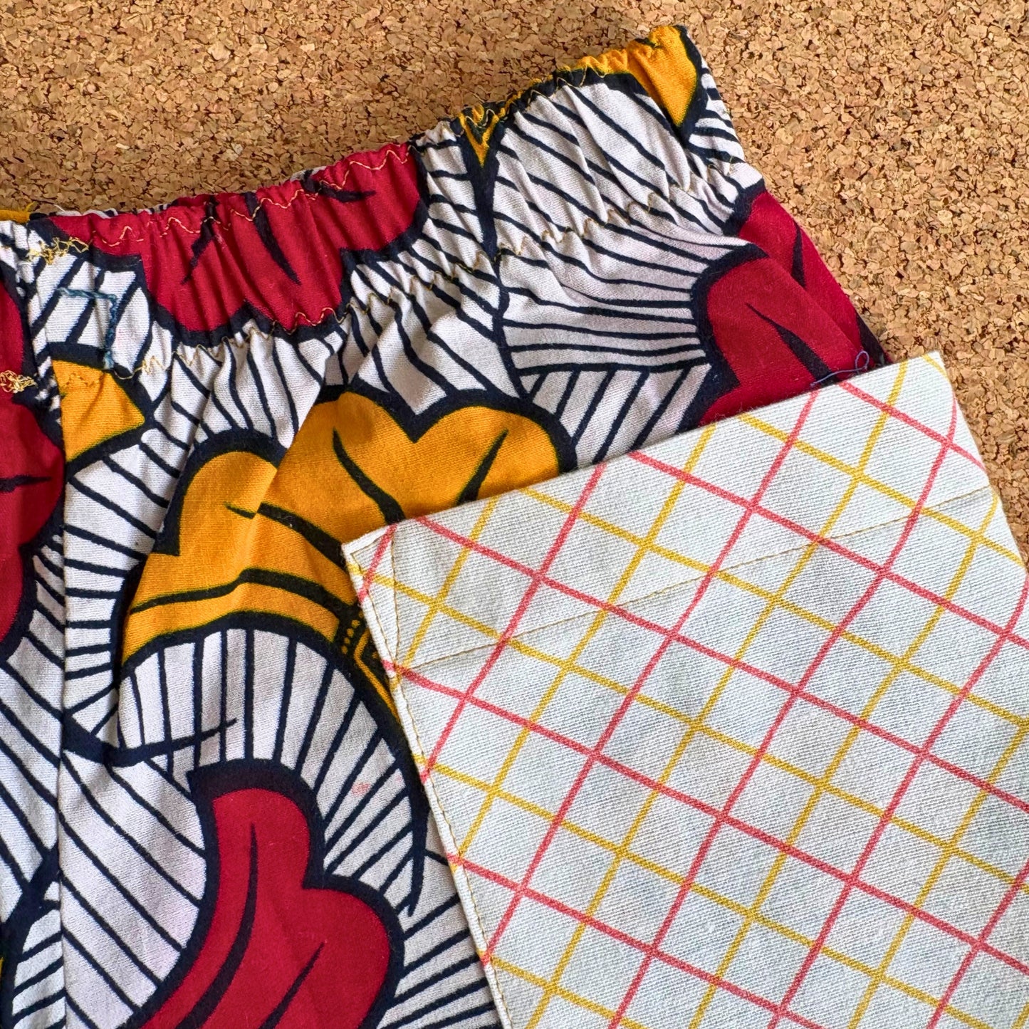 Geo Floral Patch Pocket Shorts