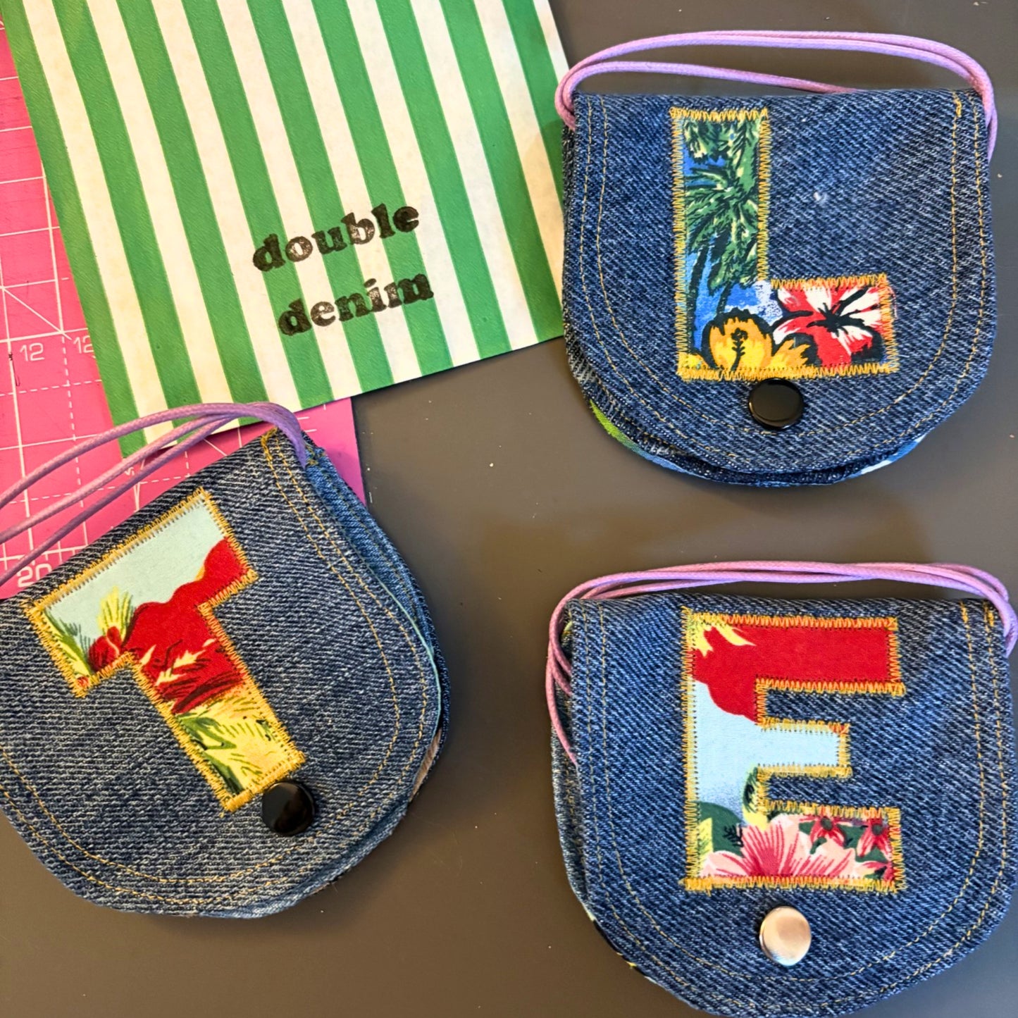 Personalised Denim Purse