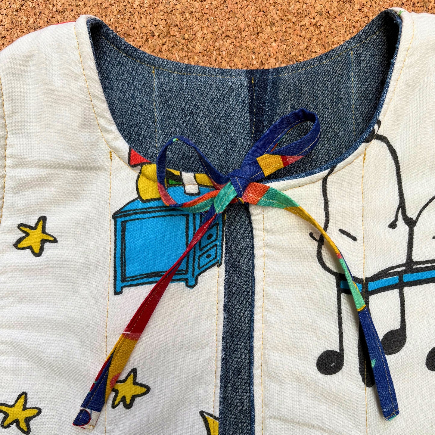 Peanuts Quilted Reversible Waistcoat