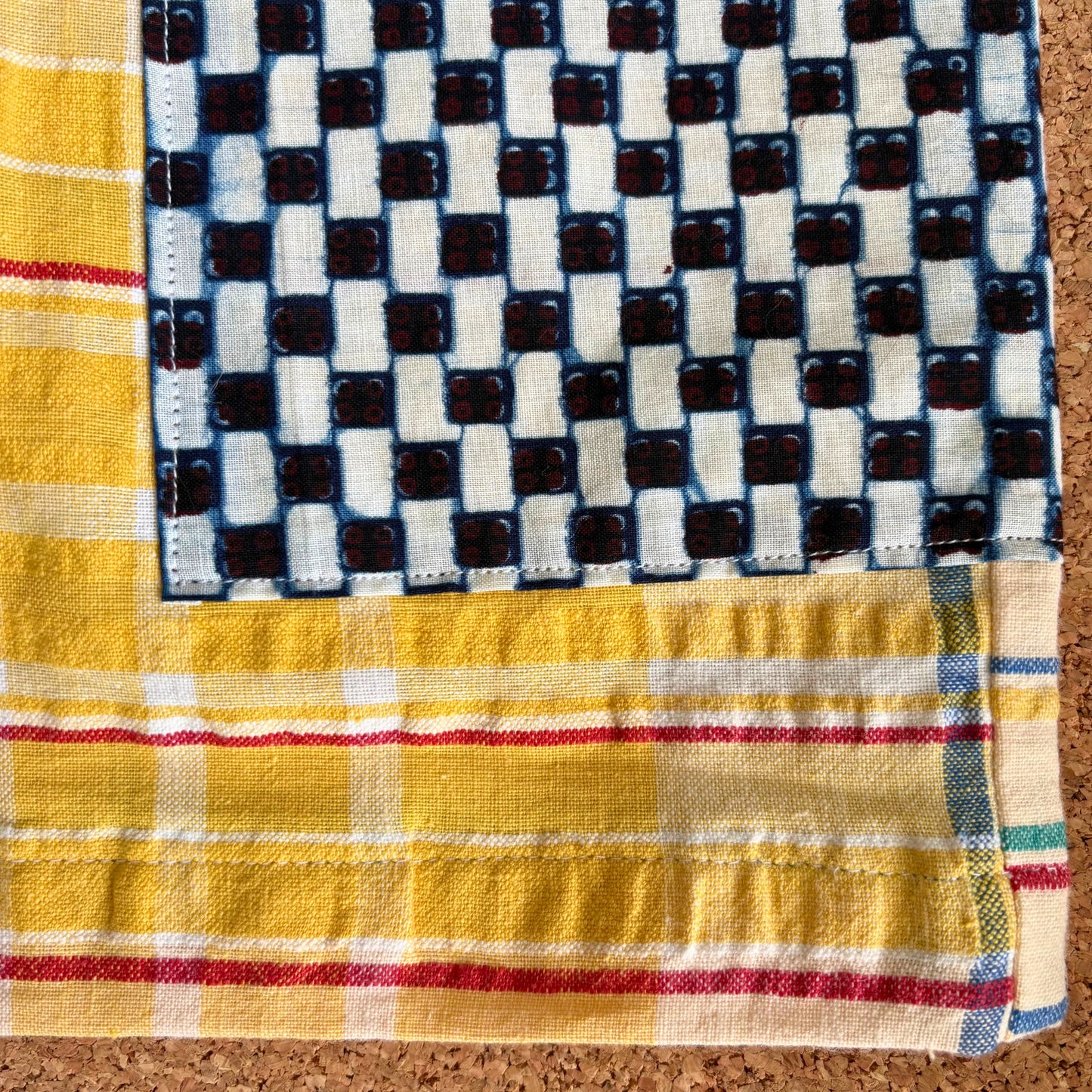 Yellow Seersucker Patch Pocket Shorts