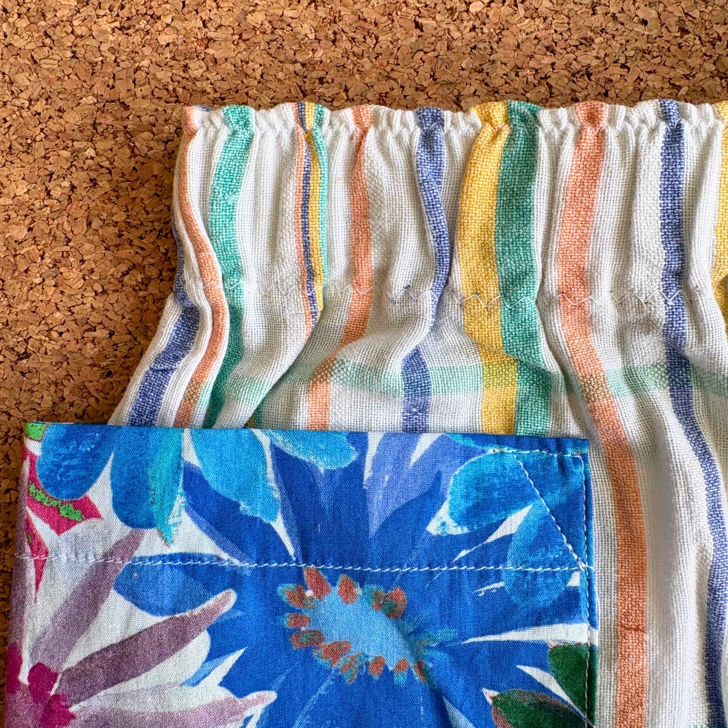 Tablecloth Check Patch Pocket Shorts