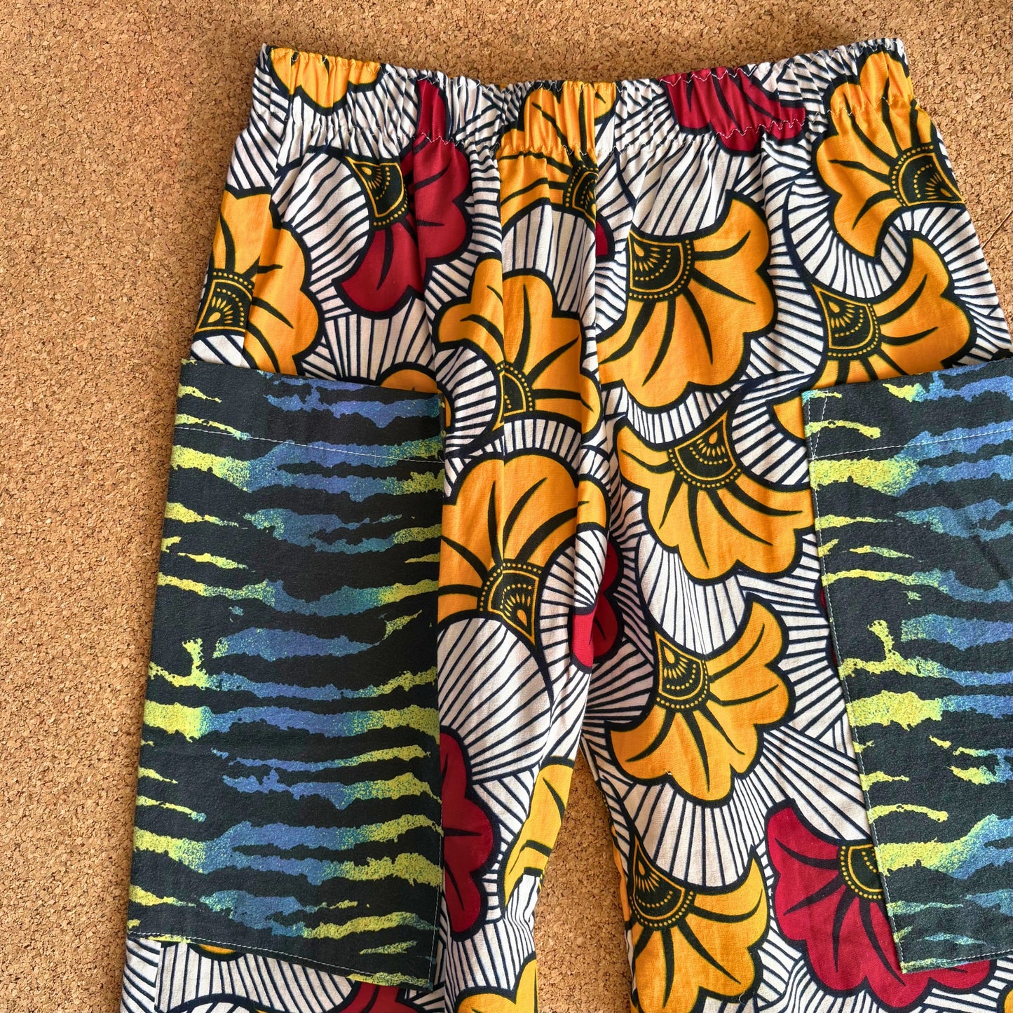 Animal Print Pocket Wide Leg Trousers