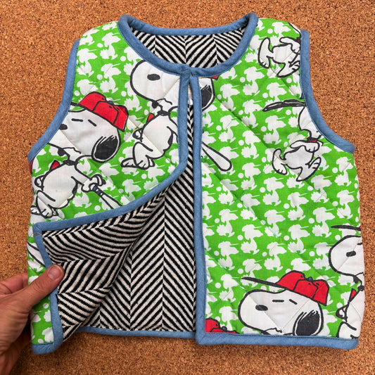 Cosy Quilted Snoopy Gilet