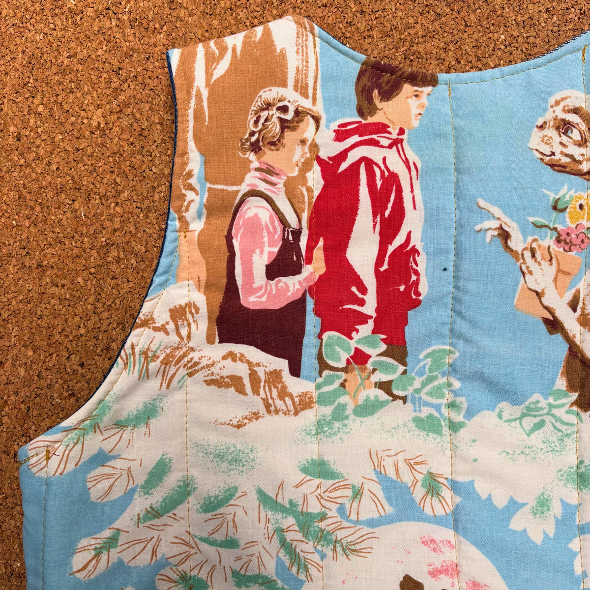 ET Print Quilted Reversible Waistcoat