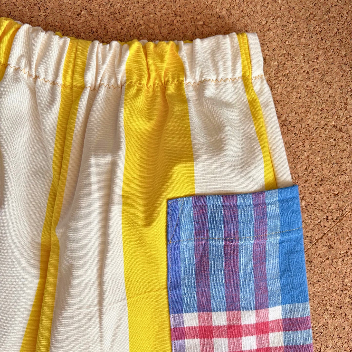 Yellow Stripe Wide Leg Trousers