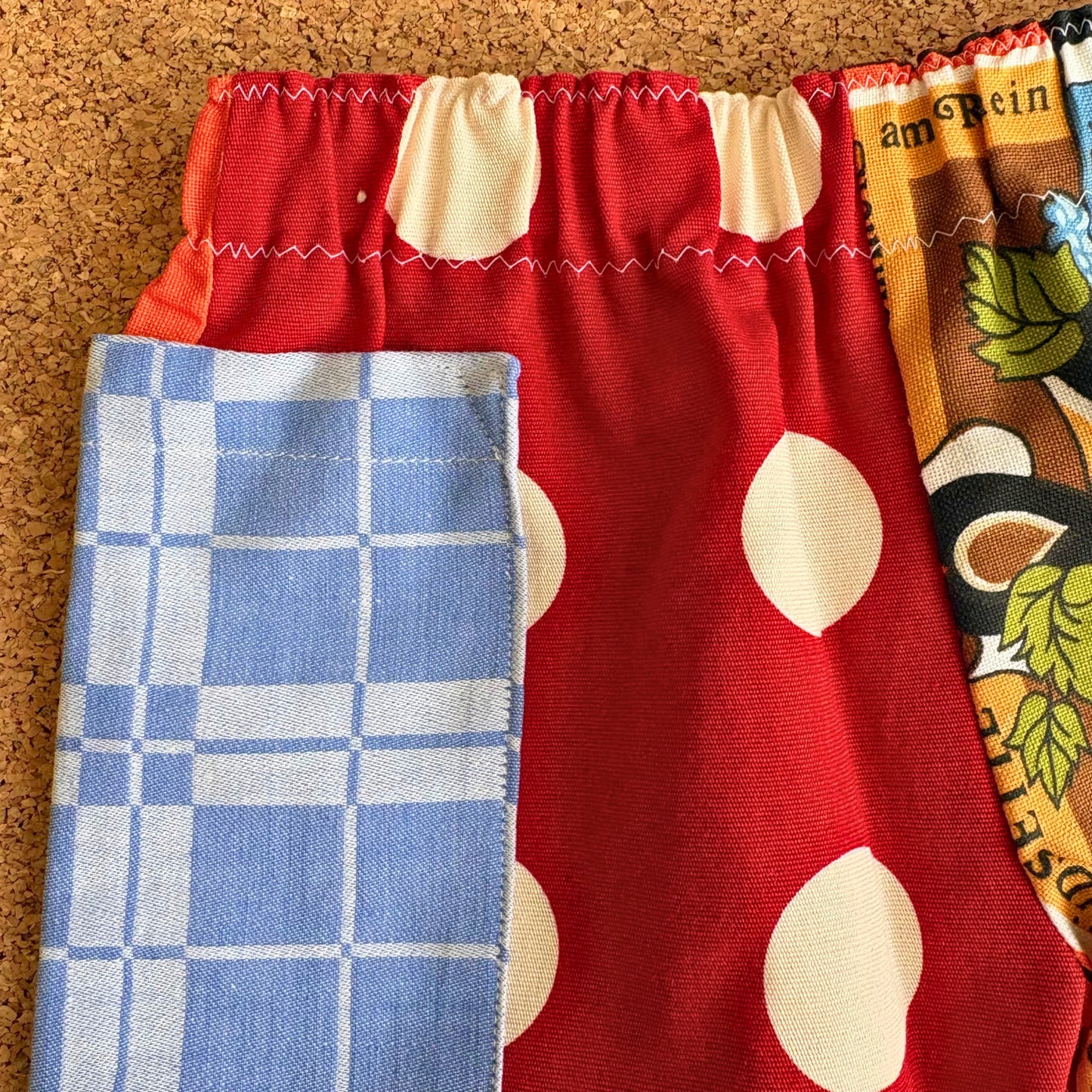 Spot Print Patch Pocket Shorts