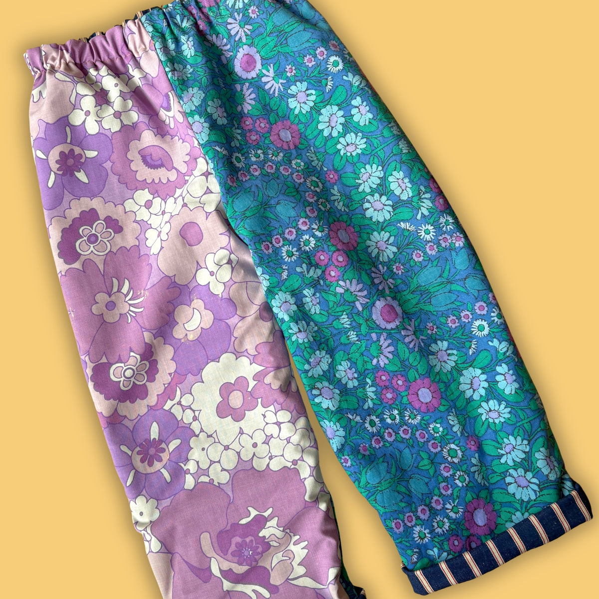 Cosy Turn-Up Trousers - Age 5-6 Balloon Print