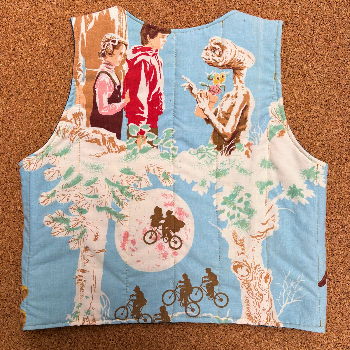 ET Print Quilted Reversible Waistcoat