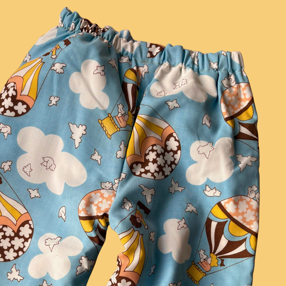 Cosy Turn-Up Trousers - Age 3-4 Retro Floral