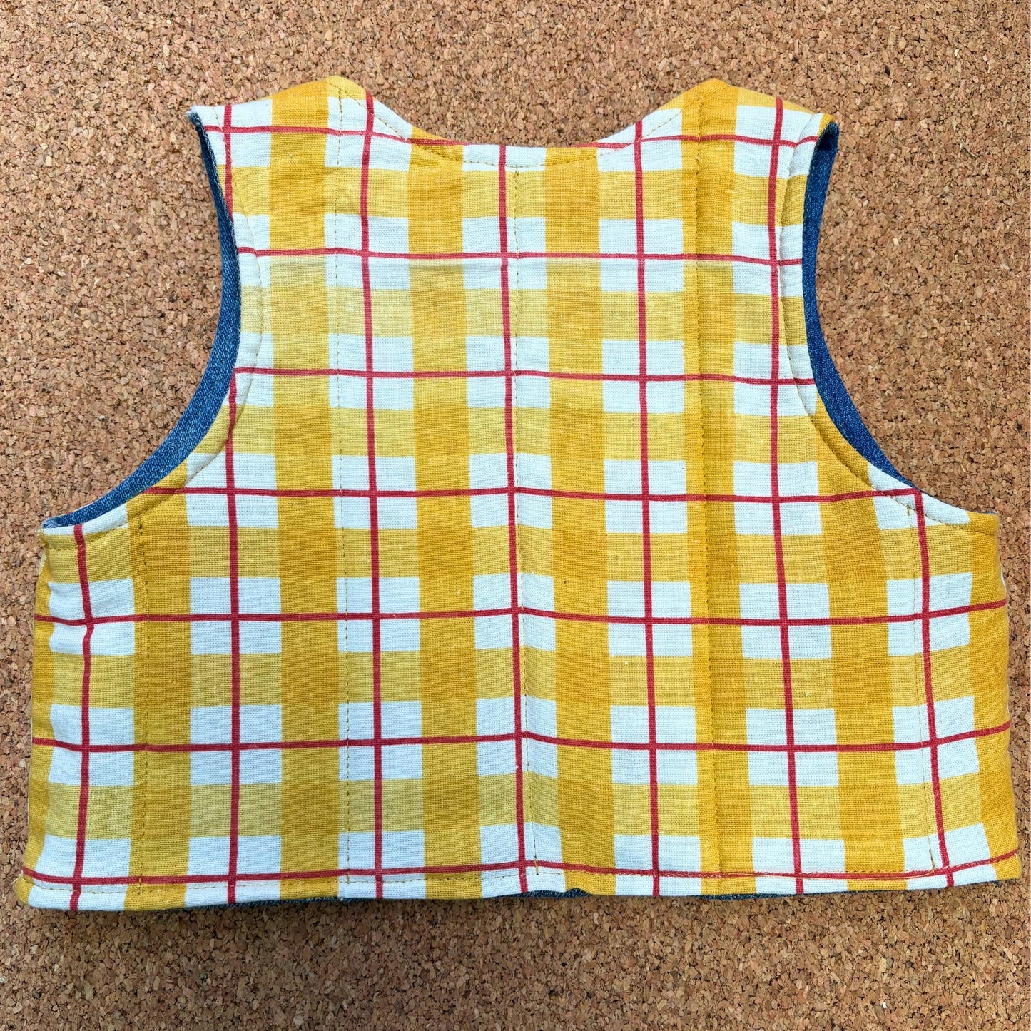 Picnic Check Quilted Reversible Waistcoat
