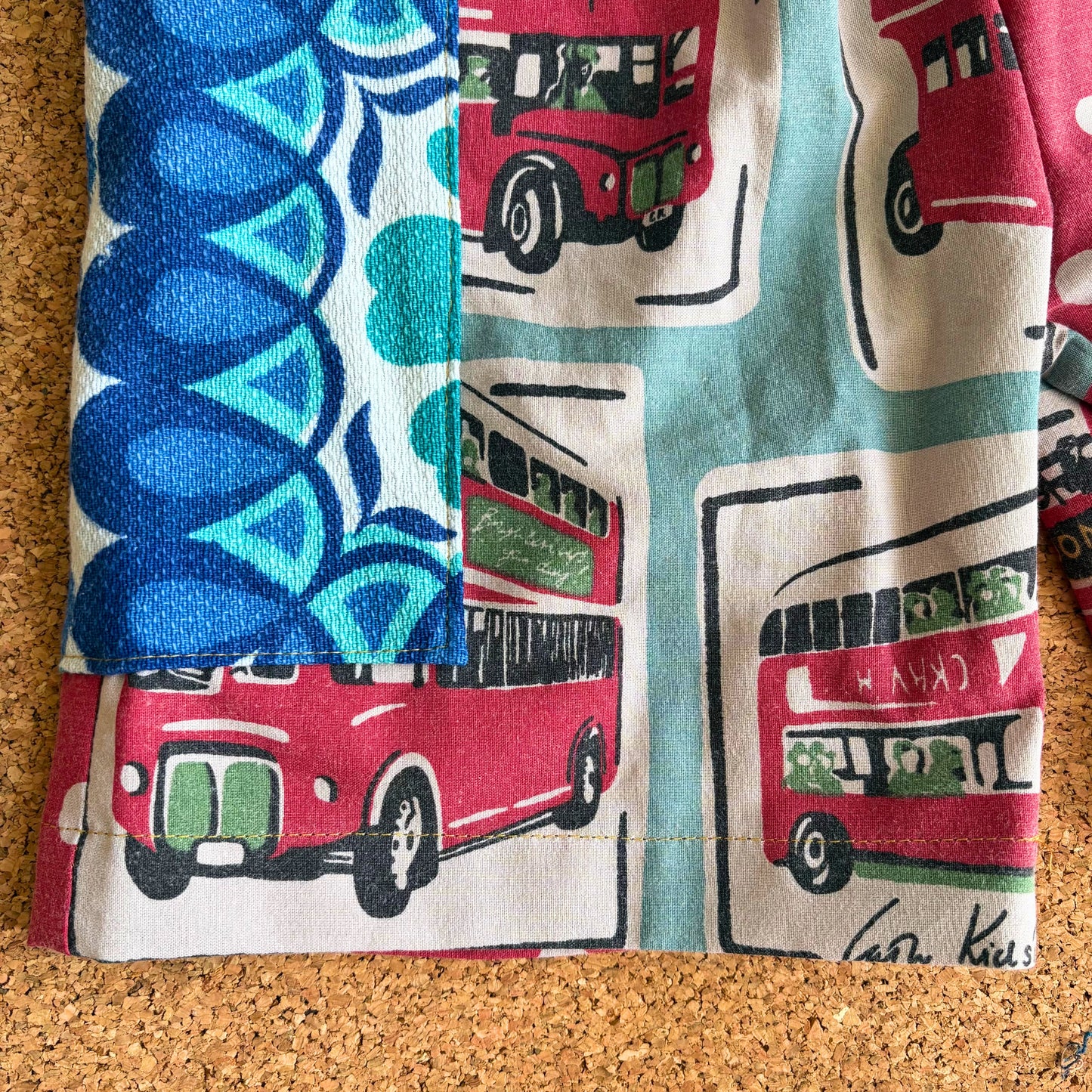 London Bus Patch Pocket Shorts