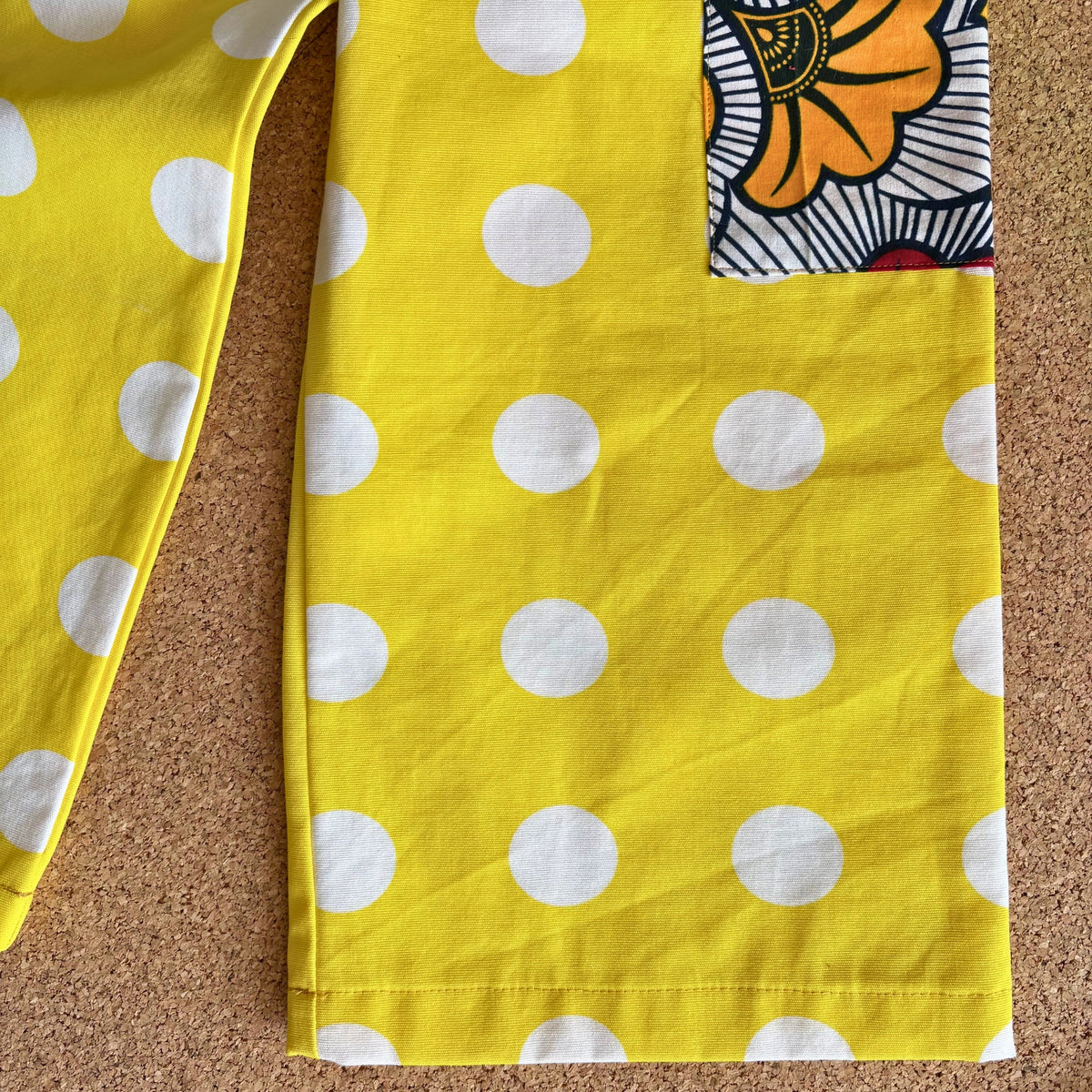 Yellow Spot Wide Leg Trousers