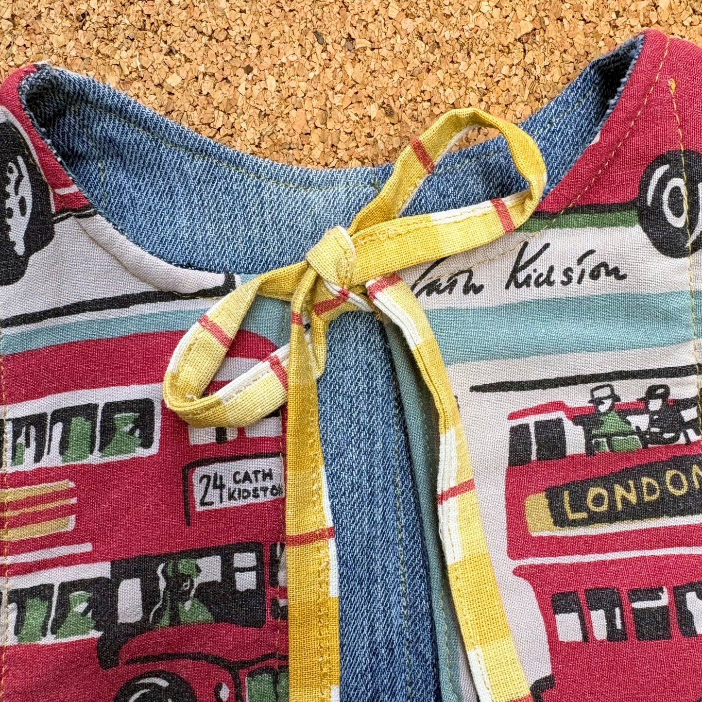 London Bus Quilted Reversible Waistcoat