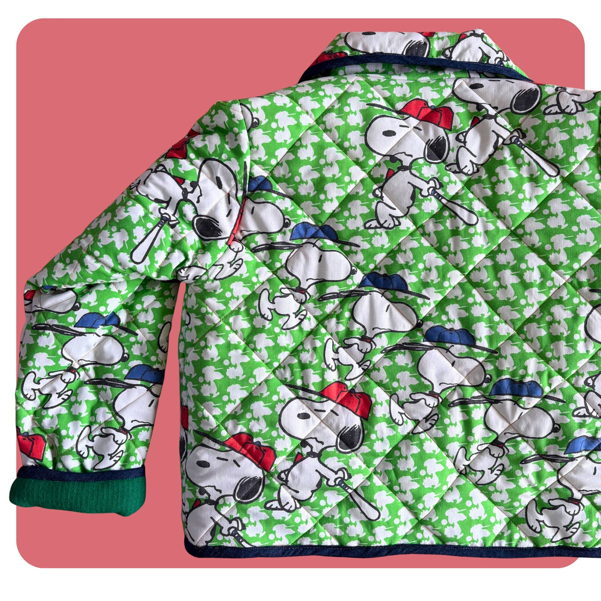 Snoopy Print Cosy Quilted Coat