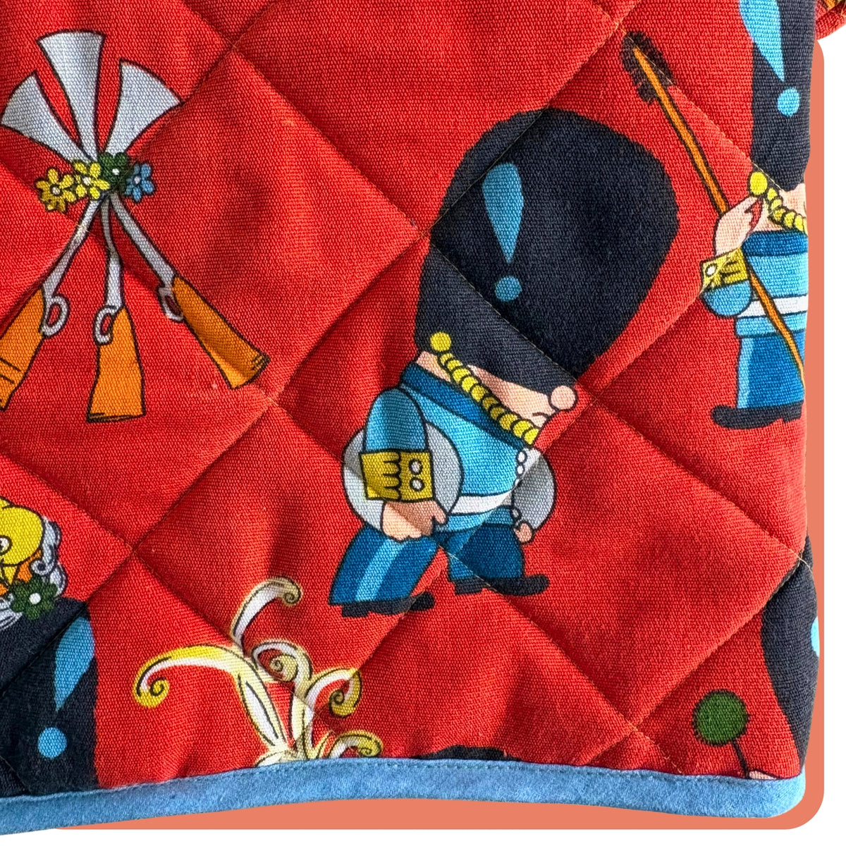 Soldier Print Cosy Quilted Coat